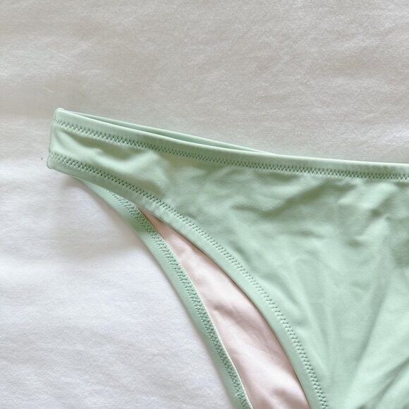 Shade & Shore NWT Sage green lowest coverage extra cheeky bikini bottoms… - Picture 3 of 11